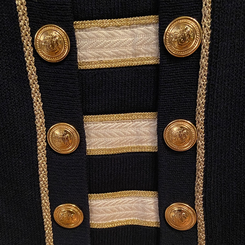 St. John Collection Vintage Nautical Blazer, Size 2 - Picture 7 of 14